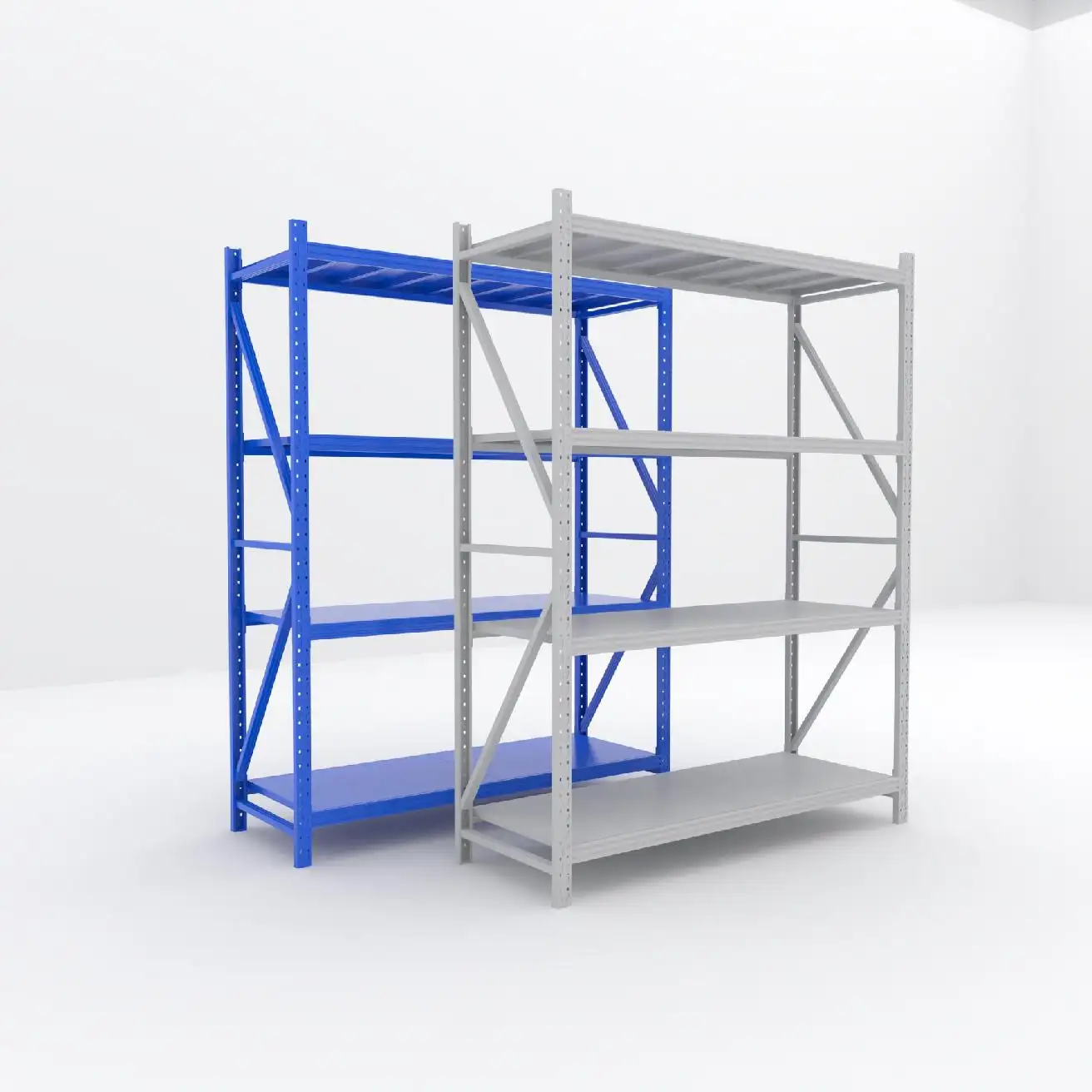 Estantes de metal de Servicio Ligero ajustables-200kg por capa Ideal para almacenamiento en almacén Estante XieDa