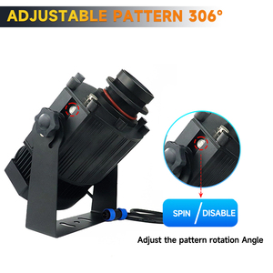 Gobo desen özelleştirilebilir GOBO projektör desen yeni durum ile 200W LED endüstriyel güvenlik uyarı vinç projektör ışık - Product Image 4