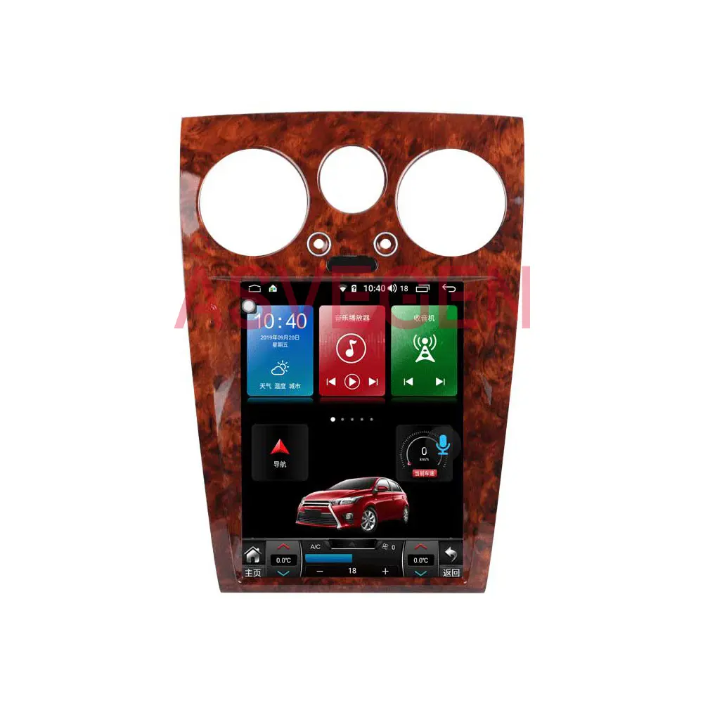 एंड्रॉयड 12.0 12.1 "टेस्ला टच स्क्रीन रेडियो कार डीवीडी वीडियो प्लेयर के लिए बेंटले फ्लाइंग प्रेरणा 2004-2012 के साथ कार जीपीएस नेविगेशन