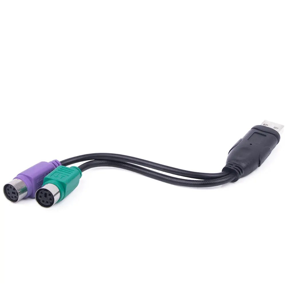 Câble USB vers PS2 mâle vers femelle PS/2 adaptateur convertisseur câble d'extension pour clavier souris pistolet de numérisation câble PS2 vers USB