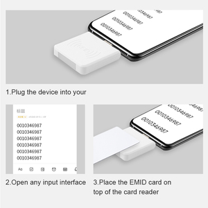Mini lector RFID portátil de 125Khz, Micro USB o tipo C, lector de tarjetas OTG EMID, lector RFID de 125KHz para teléfono móvil Android - Product Image 6
