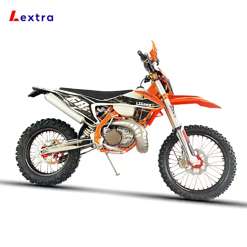 Lextra factory motor off-road kuat tanpa linkage enduro motocross 300cc 2 Tak, sepeda motor trail dengan gaya KTM untuk dewasa