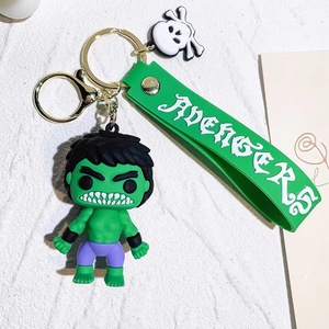 ヒーローズヴェノムキーホルダーポータブル3Dラバーかわいいハルクキーホルダーストラップアニメキーホルダープロモーションカーペンダントギフト