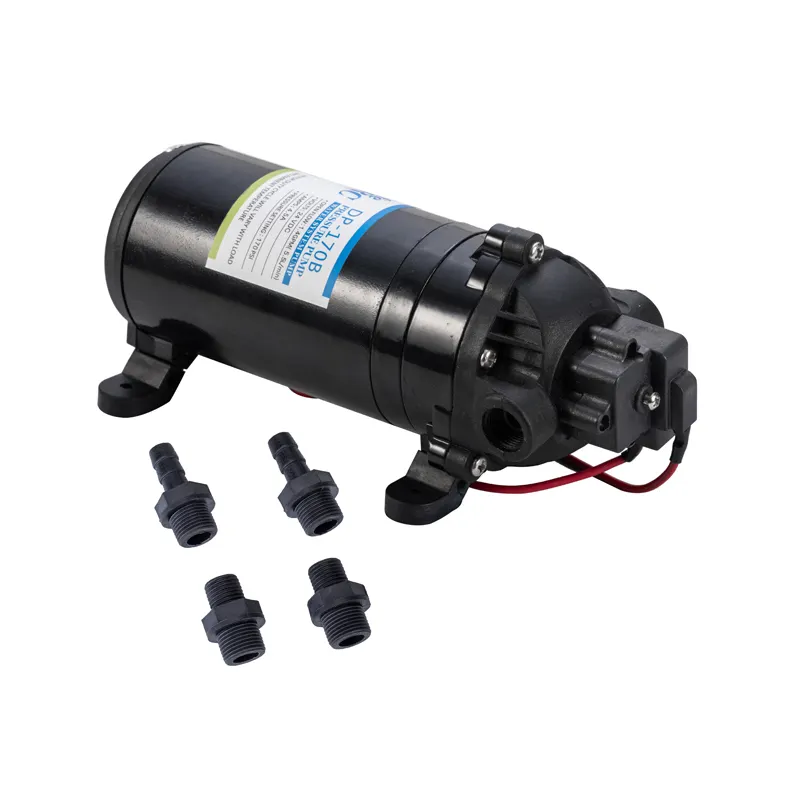 Lifesrc 12V Dc 80-160PSI 5.5LPM 24V Dc Bomba de diafragma eléctrica Bomba de agua de refuerzo de alta presión para nebulización