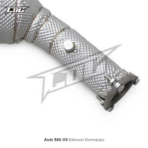 צינור downfactory עבור audi rs6/rs7 c8 4.0t 2021-2022 נירוסטה פליטה downfactipe