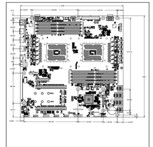 เมนบอร์ด X99ชิปเซ็ต Intel X99-2D4 C612ซีพียูแบบช่องทางเดียวรองรับ E5-2680 V4 Xeon - Product Image 5