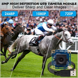 Cámara usb MJPEG/YUY2 de 8MP, módulo de cámara de vídeo para lectores de ocho núcleos, 30fps, suministro de fábrica - Product Image 2