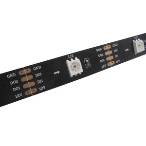 スマート5050 RGB 150 LED 16.4ftバックアップデータDAT1 DAT2 12Vアドレス可能WS2815 LEDストリップ - Product Image 1