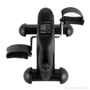 Tragbare Mini-Übung Fahrrad pedal Exerciser Health Gym Fitness Bein-und Cardio-Training mit LCD-Display Kompaktes Design Pedal übung