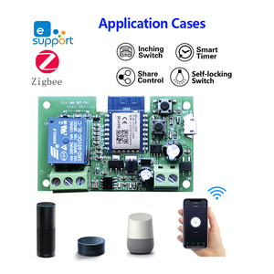 1CH RF Smart Switch 12V 24V 7-32V AC DC WIFI Tuya Fernbedienung Lichtsc halter 10A Relais Selbstsicher nde Verriegelung - Product Image 3