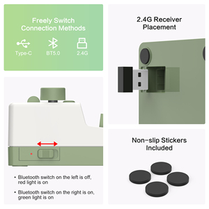Original Design Typewriter Programmable 6 <strong>Keys</strong> Multimedia Knob Keypads Mechanical Wireless Rgb Hot Swappable Mini Macro <strong>Keyboard</strong> - Product Image 3