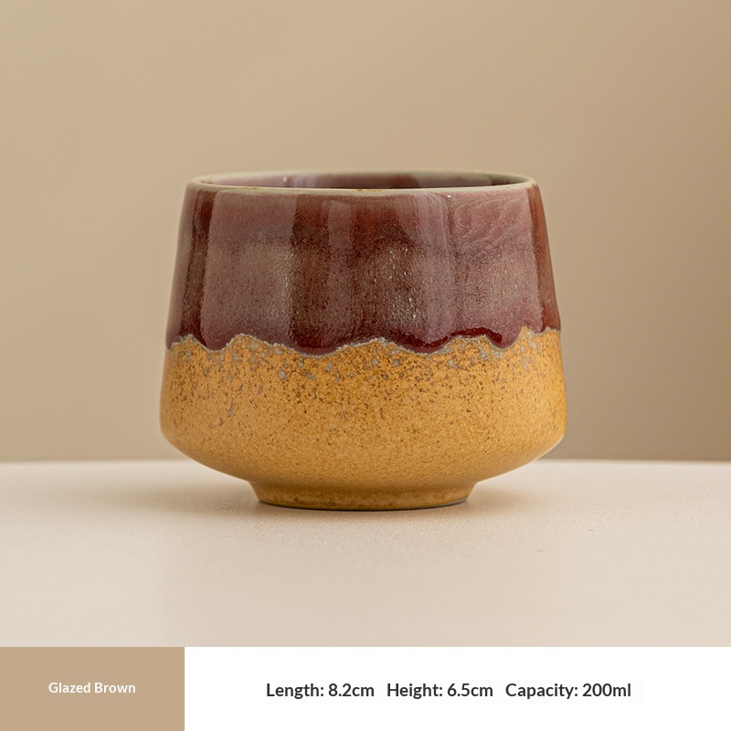 Flowing glazed brown
