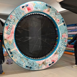 Pf 9 '* 9' * 6 'सर्कुलर हैश सेंटर फ्लोटिंग डॉक पानी के साथ inflatable watable watable watable watable watable famma - Product Image 2