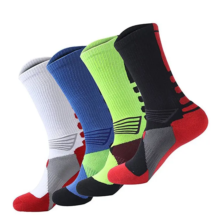 Сделанные на заказ элитные спортивные мужские баскетбольные носки с логотипом вашего собственного дизайна