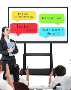 Zdhq Interactieve <span class=keywords><strong>Smart</strong></span> <span class=keywords><strong>Tv</strong></span> 55-Inch 20-Punts Touchscreen Android Windows Os Digitale Bewegwijzering Educatief Gebruik 4Gb Ram 32Gb 4K Uhd - Product Image 4