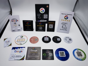 Sunlanrfid 13.56MHz CR80 Plastic Programmable <strong>QR</strong> <strong>Code</strong> <strong>Scan</strong> NFC NTAG 213 NTAG 215 NTAG 216 PVC NFC google Review Card - Product Image 3