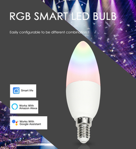 Tuya Smart <strong>Lighting</strong> E14 E27 RGB Bulb 9W LED Spotlight Music Rhythm Control Color Change - Product Image 5