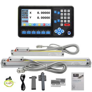 Ditron 2 Axis Digital Readout DRO System Encoder lineare in scala di vetro IP55 per fresatrice per tornio CNC 5um 1um - Product Image 1