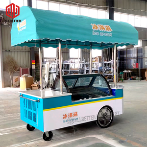 Mobile Food Kiosk Ice Cream Push Cart Mini Food <strong>Trailer</strong> Coffee Car Ice Cream Push Cart <strong>Electric</strong> Mini Shopping <strong>Trolley</strong> Cart