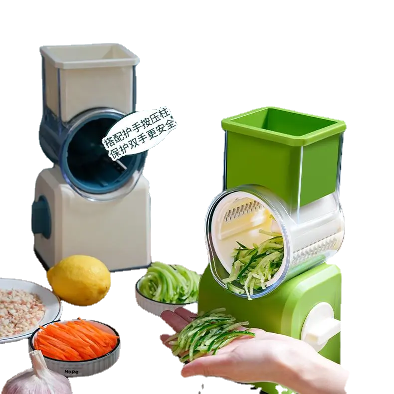 Whirl cortador de verduras hogar rodillo de mano rallador multifunción, rebanador, limpiador de polvo de molienda