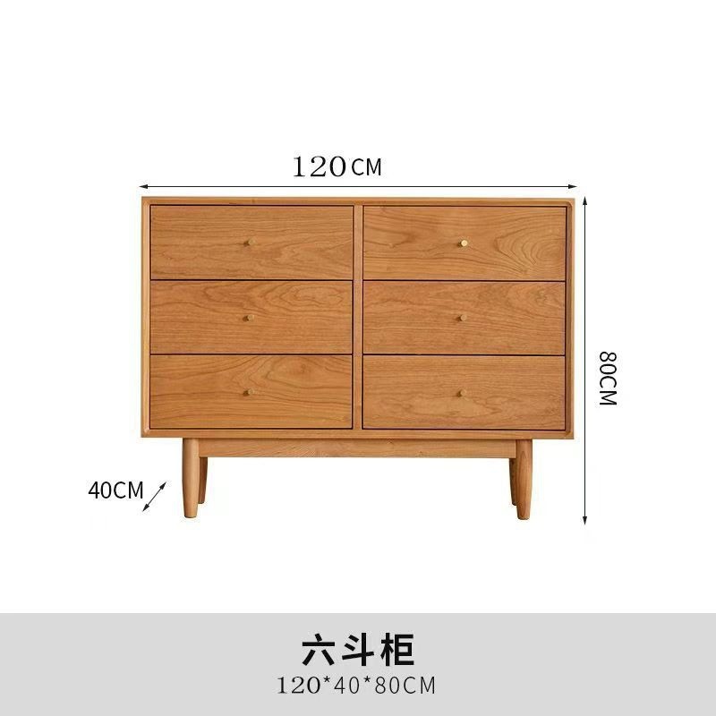 Six-drawer chest 120-40-80