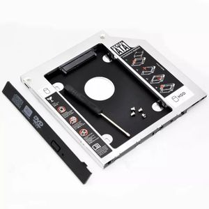 Alumínio 9.0/9.5/12.7mm 2.5 polegadas 2nd Disco Rígido Caddy SATA3.0 SSD Suporte Adaptador Segundo Hdd Caddy Laptop Preto