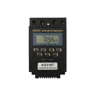 220V LCD Digital Wöchentliche Programmierbare Control Power Timer Schalter Zeitrelais Mikrocomputer kg316t 25A din schiene timer - Product Image 1