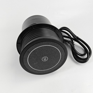 Enchufe de torre hidráulica montado en escritorio incorporado Enchufe de escritorio multifunción empotrado Enchufe emergente con cargador inalámbrico - Product Image 5