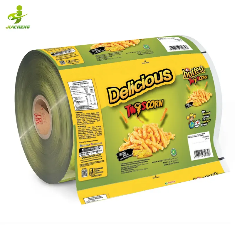 Kunden spezifisch bedruckte Aluminium folie Lebensmittel verpackungs folie/Kunststoff laminierte Sachet-Verpackungs folien rolle für Snacks