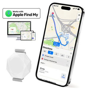 MFI Certified Mini Smart <span class=keywords><strong>Tag</strong></span> Tracker Pets Anti-Lost Built-in Alarme Key Finder Meus Airtags Encontrar Itens Rastreador com Luz LED - Product Image 1