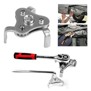 Auto Universal ปรับสองทาง 3 ขากรรไกรประแจกรองน้ํามันชุดเครื่องมือ Remover เครื่องมือ - Product Image 5