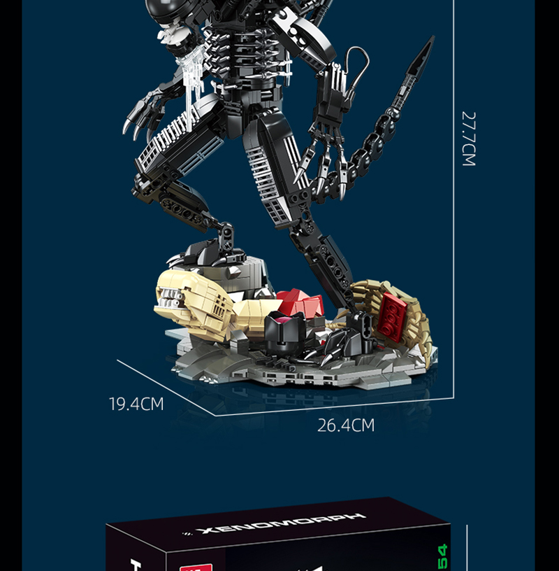 Jie Star JJ9154 Aliens Warrior Mecha Block Toy - 882pcs