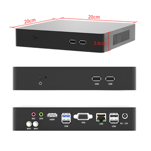 Embedded escritorio ITX PC case Core i7 i5 i9 12th gen fanless Pocket PC mini ordenador - Product Image 3