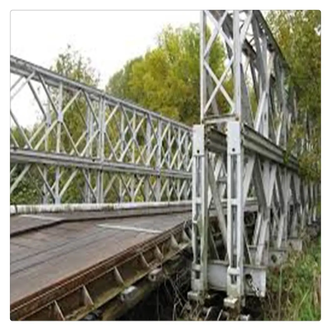 Ponte de borracha modular de construção fácil, estrutura compacta do ponte de suspensão bailey 200