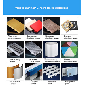 Metall verkleidung platten PVDF Aluminium Vorhang fassaden verkleidung Deck furnier für Gebäude