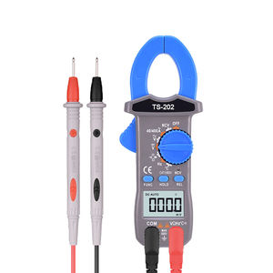 Venta al por mayor eléctrico TS202 4000 dígitos pantalla LCD rango Manual corriente CA pinza amperimétrica Digital con temperatura de frecuencia NCV - Product Image 2