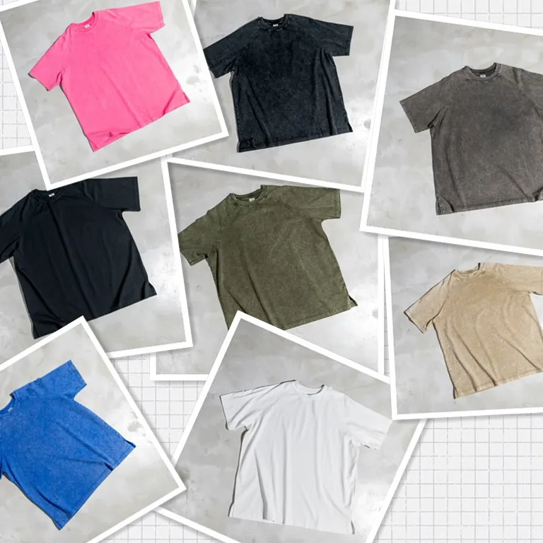 Camiseta para homens de marca de moda oversize de manga curta Raglan tingido cera lavada primavera/verão 285G