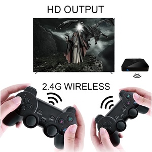 G5ゲームボックスレトロゲームコンソール4K Wifi HD TVボックスレトロクラスのビデオゲームコンソール内蔵10000 + ゲーム (PSP/PS1/N64)