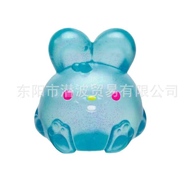 Rabbit squeeze toy-blue-color box