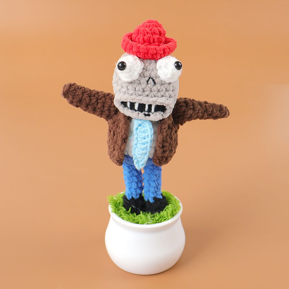 Red hat zombie potted plant