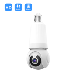 スマート360度3MPE27カメラランプ屋内ネットワークカメラ720PWIFI <span class=keywords><strong>PTZ</strong></span>照明付きLED電球カメラV380PRO