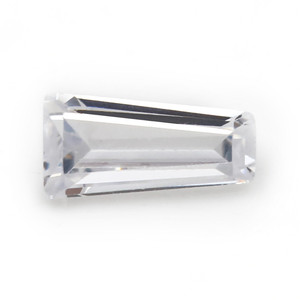 Wuzhou fantezi kesim cz taşlar AAAAA beyaz konik yamuk kübik zirkonya cz - Product Image 1