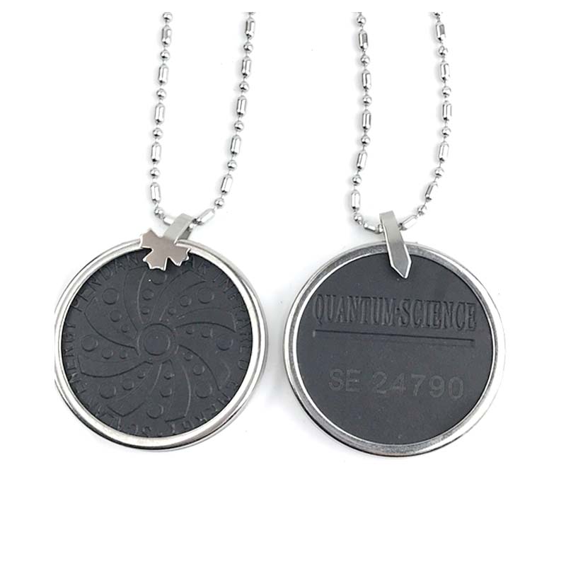 Black with stainless steel ring