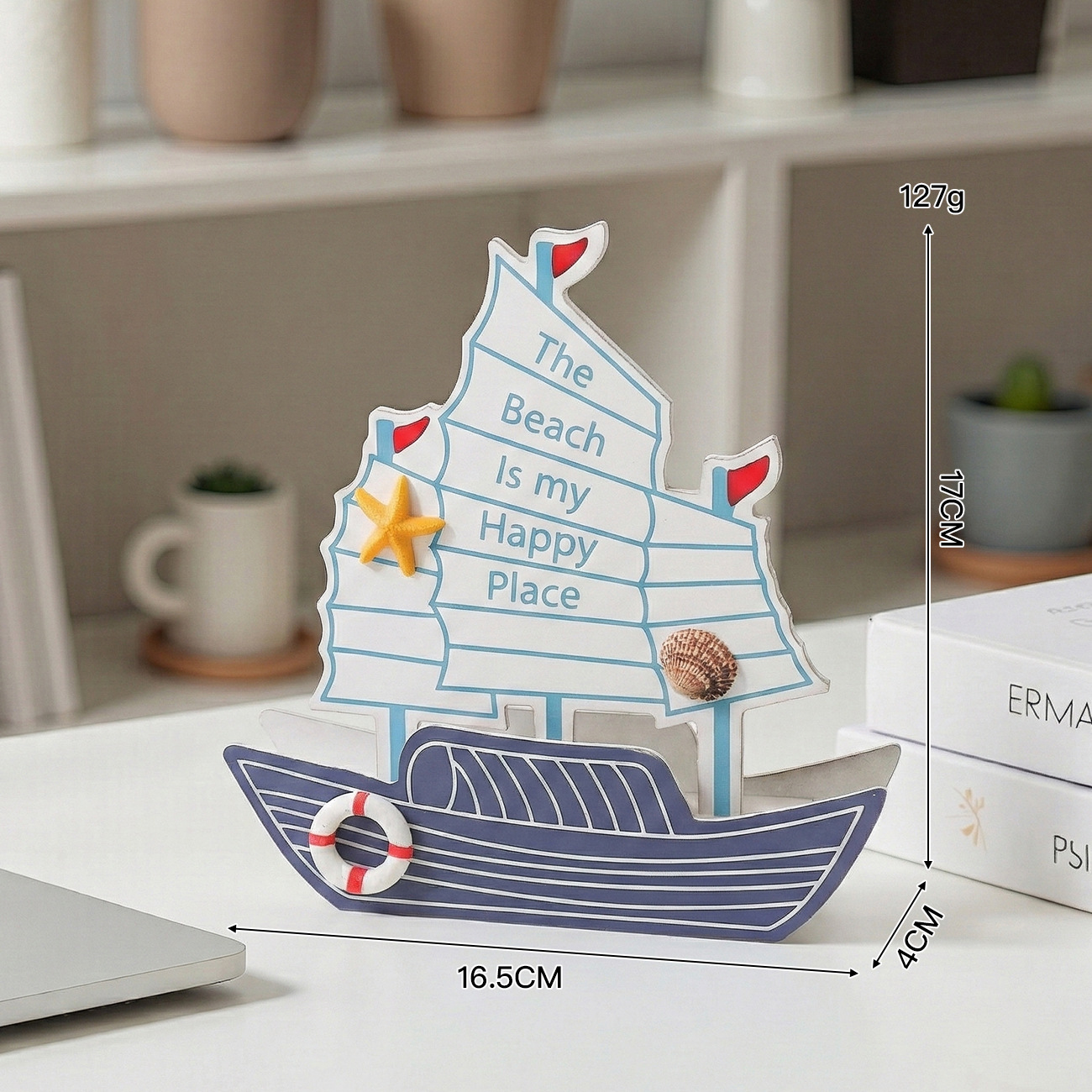 Small Double-Sided English Sailboat Starfish