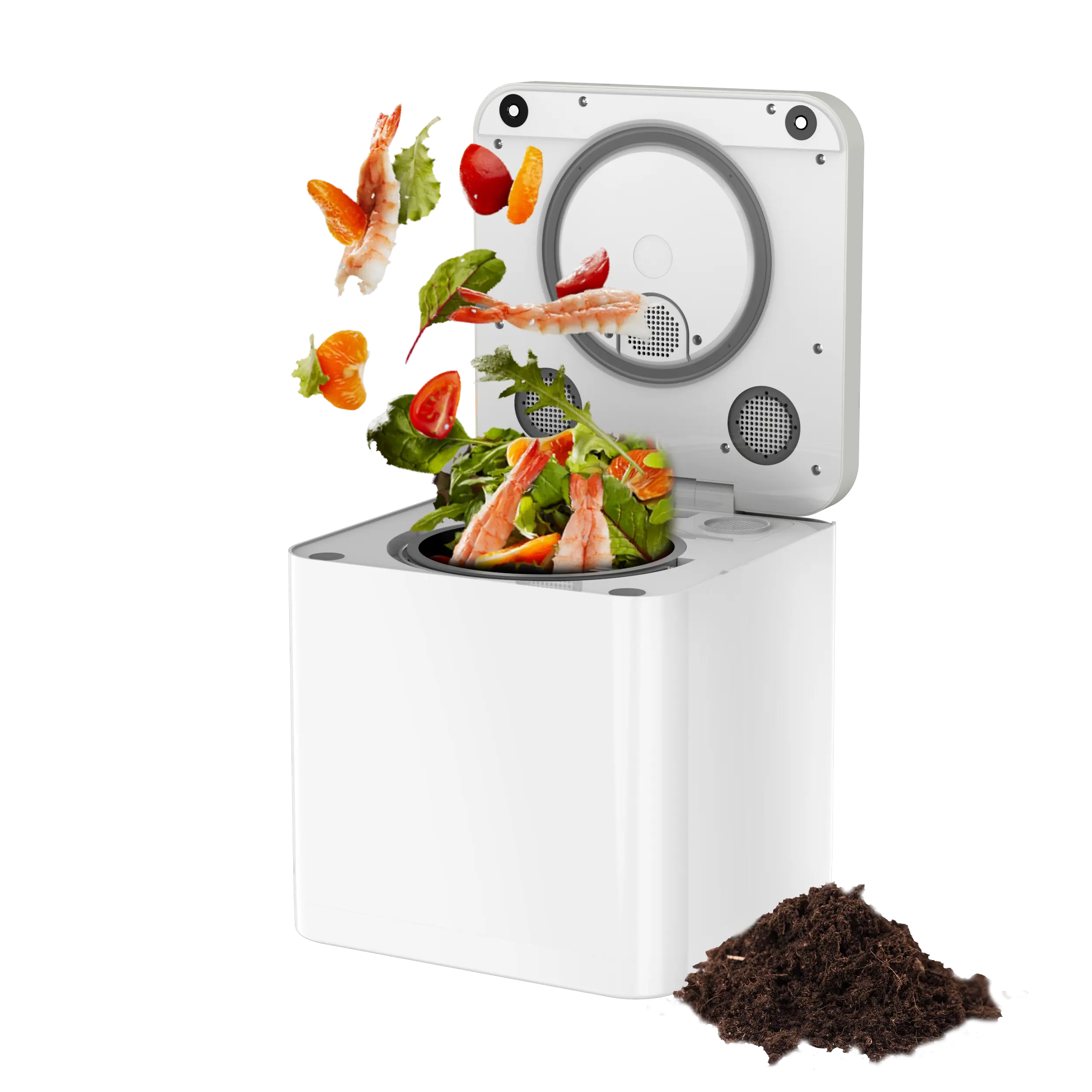 ODMがサポートする栄養素肥料用のスマート廃棄物キッチンコンポスト食品廃棄物を堆肥廃棄物に変える