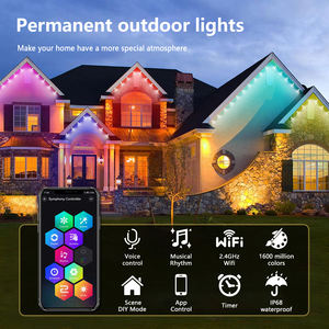 ไฟพลอย <span class=keywords><strong>LED</strong></span> นำทางสำหรับเทศกาลคริสต์มาสแบบถาวรสำหรับกลางแจ้ง WS2811 UCS2904 - Product Image 2