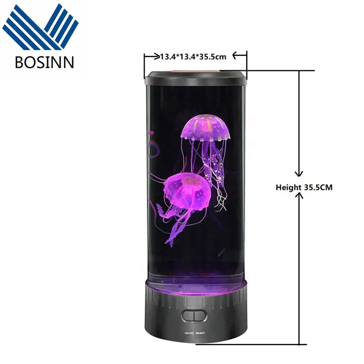 Lâmpada de água-viva rgb, colorida, para nadar, água-viva, para aquário, lâmpada mágica para decoração