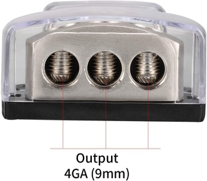 3 Way Power Distribution Block 0 Gauge in <strong>4</strong> Gauge Out Power Ground <strong>Distributor</strong> for Splitter - Product Image 6