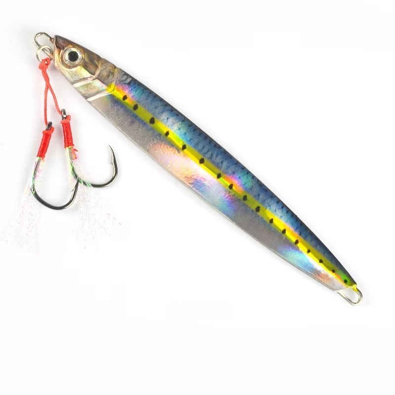3# dark blue back (front hanging fish skin double hook)