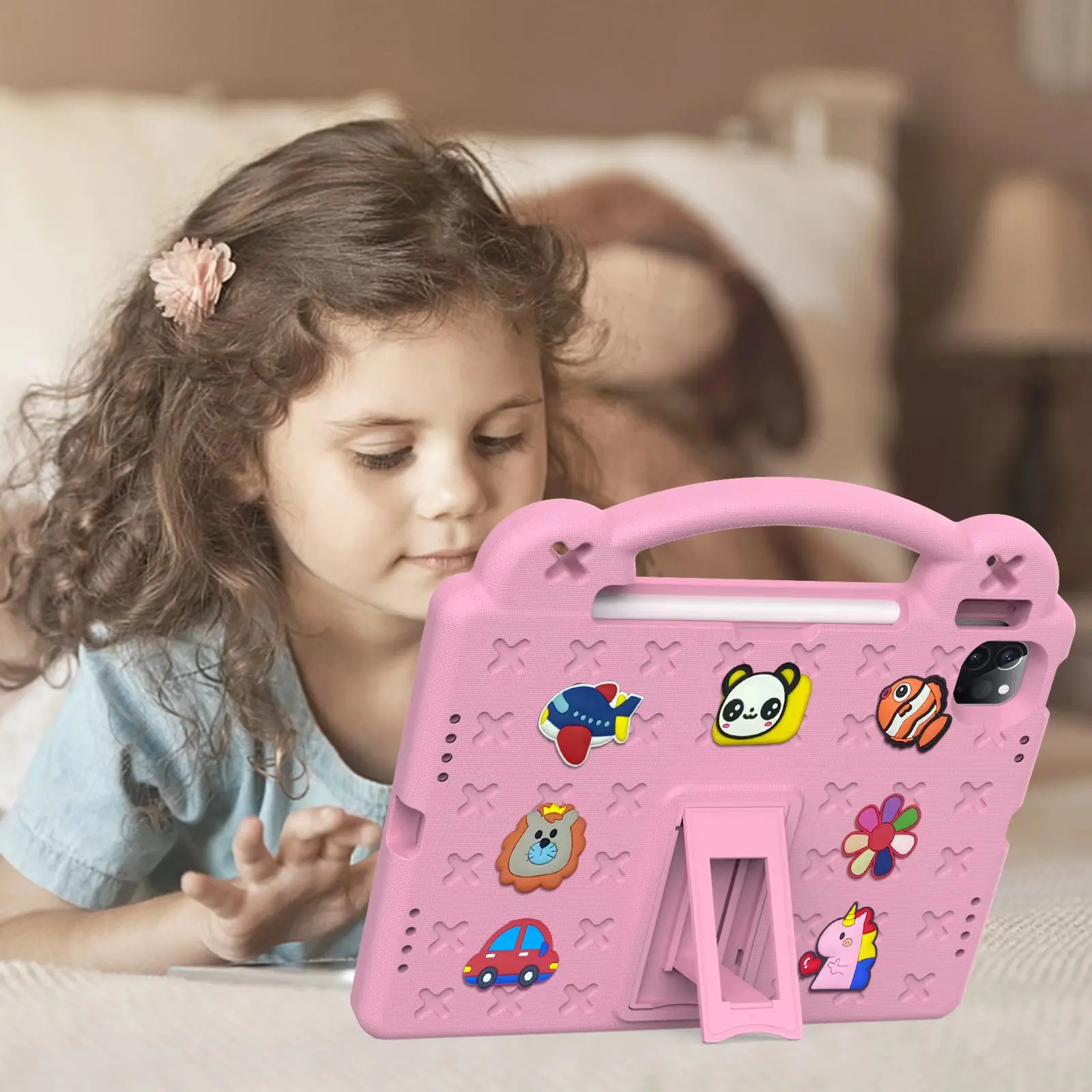 Lovely Bear Design Preço Razoável Capas E Casos Para Tablet Rotating Stand Holder Tablet Capa Caso Para Ipad Pro 11"